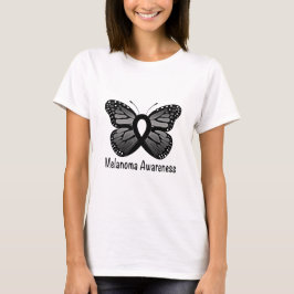 Camiseta Conciencia sobre el melanoma: mariposa
