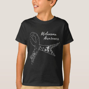 Camiseta Conciencia sobre el melanoma masculino Conciencia