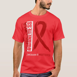 Camiseta Conciencia sobre el mieloma porque importa en esta