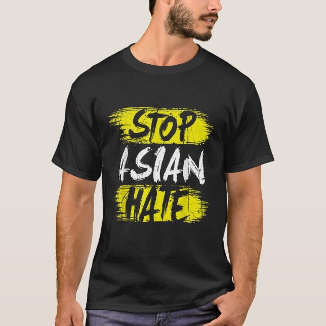 Camiseta Conciencia sobre el racismo en Asia para detener e (Anverso)
