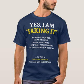 Camiseta Conciencia sobre el sarcoma, lo estoy engañando en