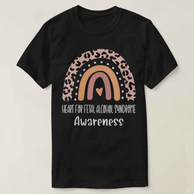 Camiseta Conciencia Sobre El Síndrome De Alcohol Fetal En M (Diseño del anverso)