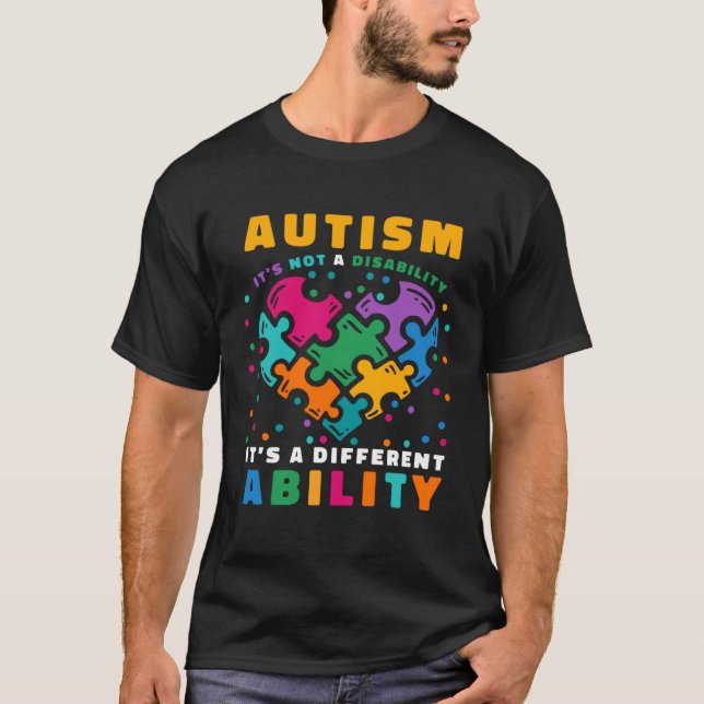 Camiseta Conciencia sobre el síndrome de Asperger para la t (Anverso)