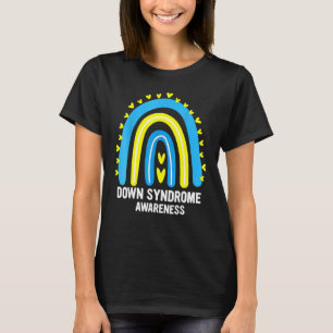 Camiseta Conciencia sobre el síndrome de Down Arcoiris T21