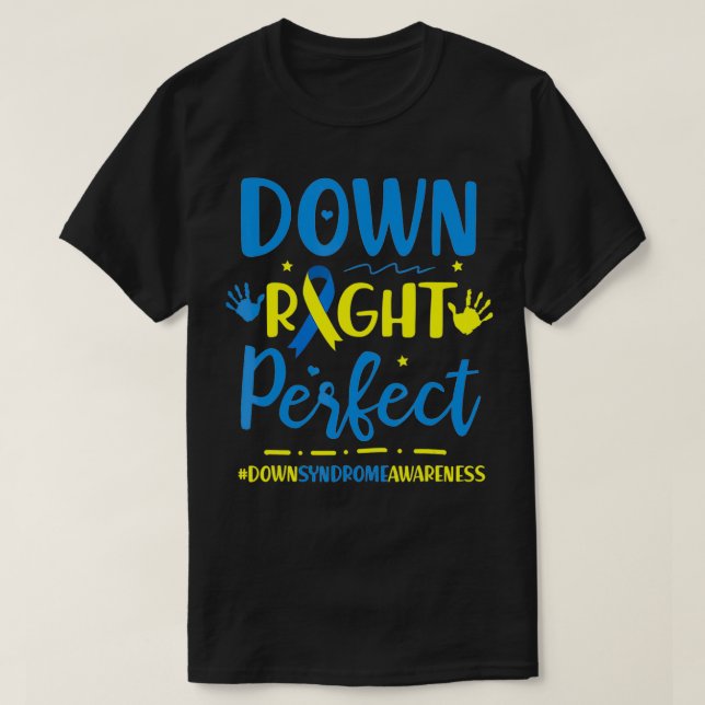 Camiseta Conciencia sobre el síndrome de Down en el mundo (Diseño del anverso)