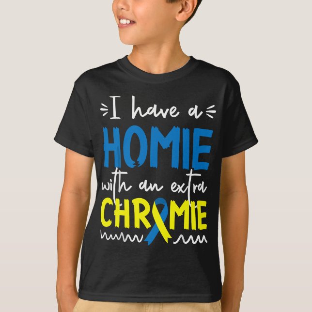 Camiseta Conciencia sobre el síndrome de Down para un amigo (Anverso)