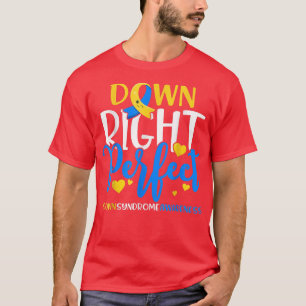 Camiseta Conciencia sobre el síndrome de Down Perfecto dere