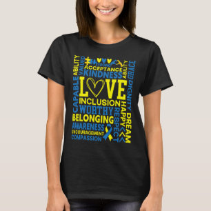 Camiseta Conciencia sobre el síndrome de Down Trisonomía cr