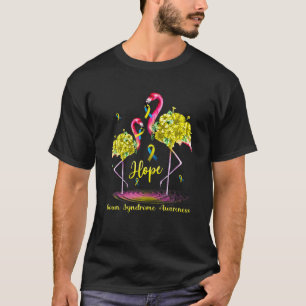 Camiseta Conciencia sobre el síndrome de Flamingo Down
