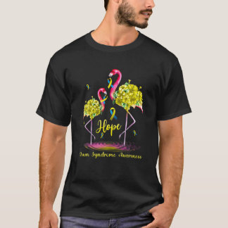 Camiseta Conciencia sobre el síndrome de Flamingo Down