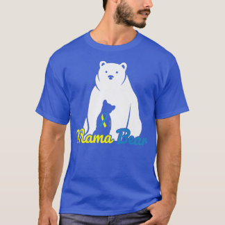 Camiseta Conciencia sobre el síndrome de Mama Bear Down T21