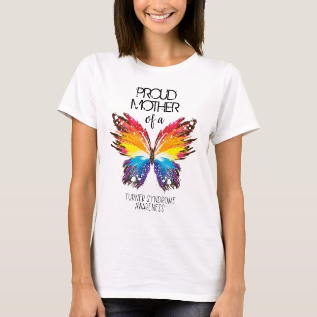 Camiseta Conciencia sobre el síndrome de Turner, la maripos (Anverso)