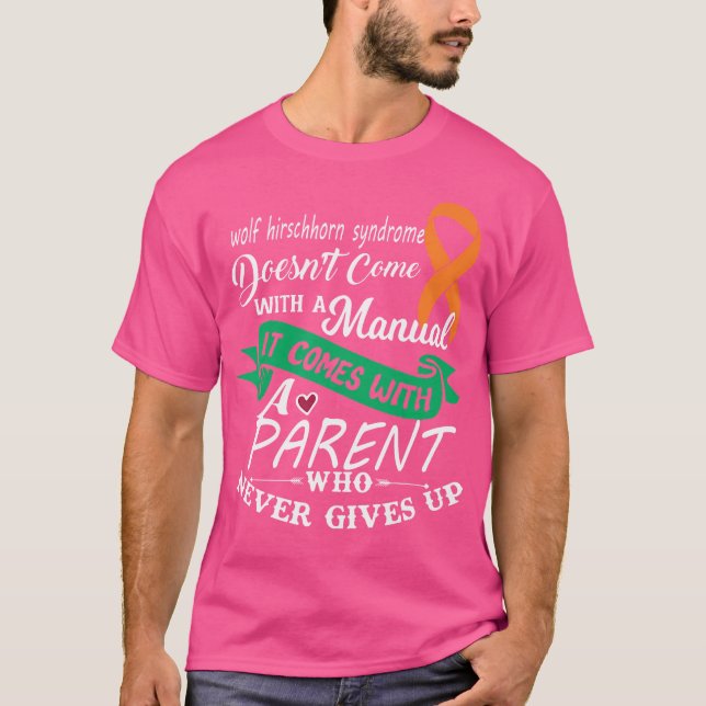 Camiseta Conciencia sobre el síndrome de Wolf Hirschhorn (Anverso)