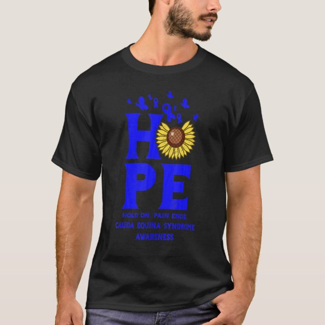 Camiseta Conciencia sobre el síndrome equina de Cauda Cinta (Anverso)