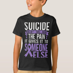 Camiseta Conciencia sobre el suicidio Apoyo a la prevención