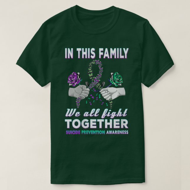 Camiseta Conciencia Sobre El Suicidio De Las Mujeres En Est (Diseño del anverso)