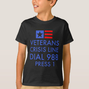 Camiseta Conciencia sobre el suicidio de veteranos - 988 Ca