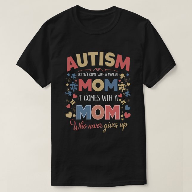 Camiseta Conciencia sobre el TDAH El autismo dislexia no vi (Diseño del anverso)