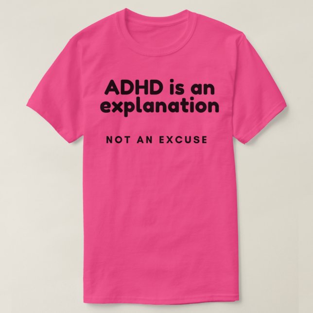 Camiseta Conciencia sobre el TDAH El TDAH es una explicació (Diseño del anverso)