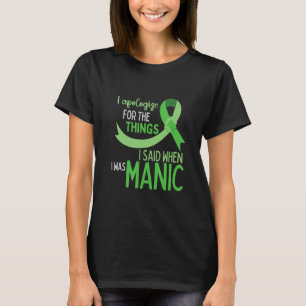 Camiseta Conciencia sobre el trastorno bipolar Conciencia s