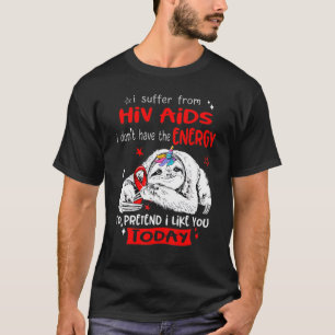 Camiseta Conciencia sobre el Vih Sida Me Gusta Hoy Cinta Ro
