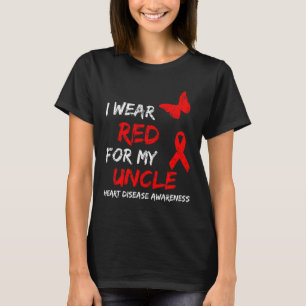 Camiseta Conciencia sobre enfermedades cardíacas Llevo rojo