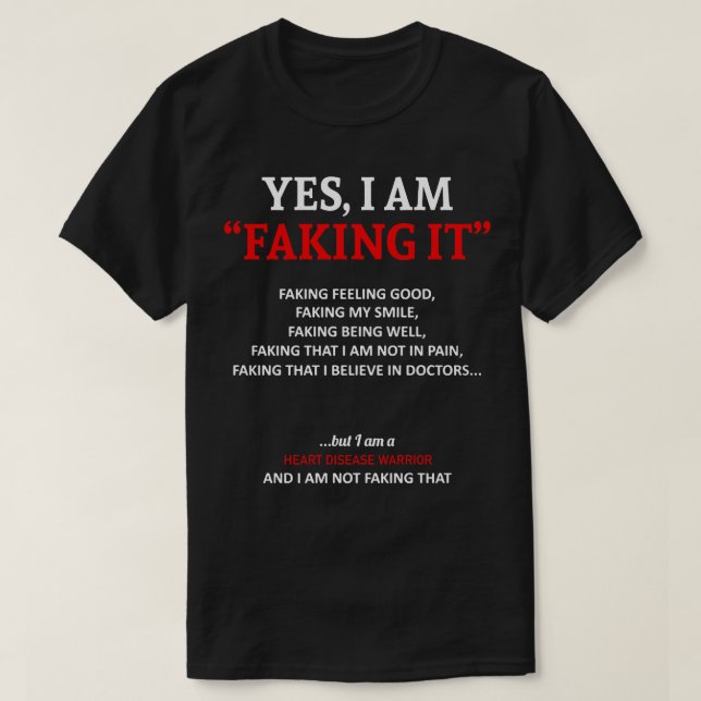 Camiseta Conciencia sobre enfermedades cardíacas Lo Estoy E (Diseño del anverso)