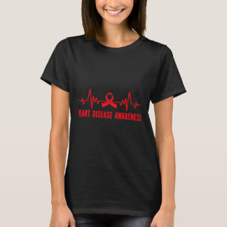 Camiseta Conciencia sobre Enfermedades Cardiacas Rojo Cánce