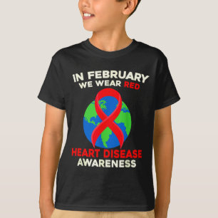 Camiseta Conciencia sobre enfermedades cardíacas Vístete de