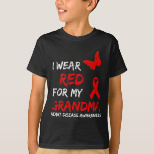 Camiseta Conciencia sobre enfermedades del corazón Llevo ro