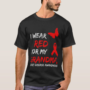 Camiseta Conciencia sobre enfermedades del corazón Llevo ro