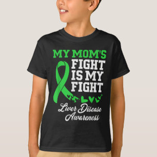 Camiseta Conciencia sobre enfermedades hepáticas Mi madre l