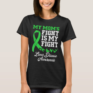 Camiseta Conciencia sobre enfermedades hepáticas Mi madre l