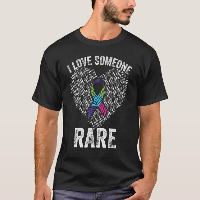 Camiseta Conciencia sobre enfermedades raras Me encanta alg (Anverso)
