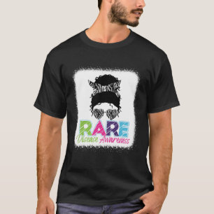 Camiseta Conciencia sobre enfermedades raras Zebra Messy Bu