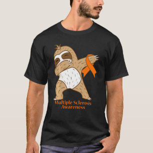 Camiseta Conciencia sobre esclerosis múltiple Dabbing Sloth
