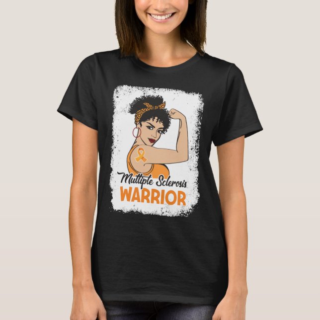 Camiseta Conciencia sobre esclerosis múltiple MS Warrior Na (Anverso)