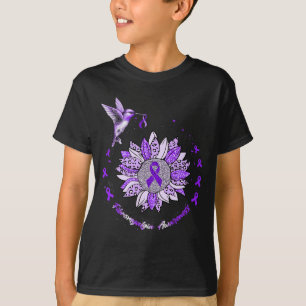 Camiseta Conciencia sobre Fibromialgia Hummingbird Ribbo