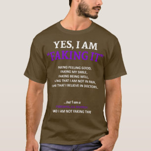 Camiseta Conciencia sobre Fibromialgia Lo Estoy Engañando E