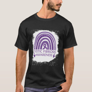 Camiseta Conciencia sobre Fibrosis Quística Púrpura Arcoiri