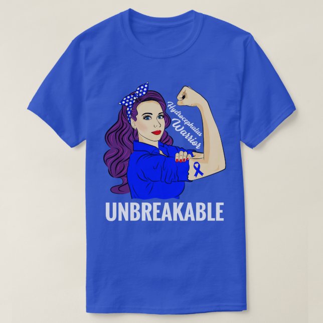 Camiseta Conciencia sobre hidrocefalia Tumor cerebral (Diseño del anverso)