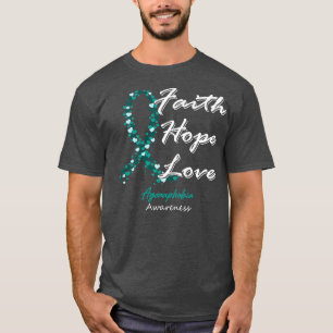 Camiseta Conciencia sobre la agorafobia Fe Esperanza Amor E