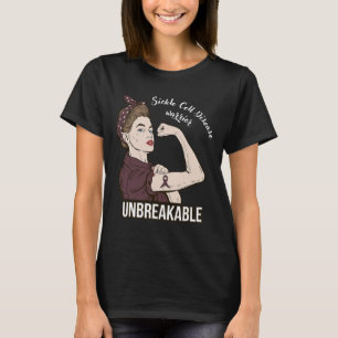 Camiseta Conciencia sobre la anemia falciforme en su lucha