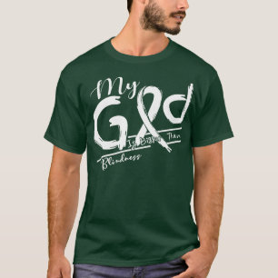 Camiseta Conciencia sobre la ceguera Mi Dios Es Más Fuerte