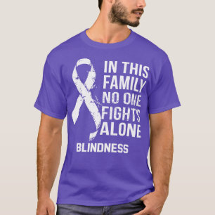 Camiseta Conciencia sobre la ceguera: nadie lucha solo por