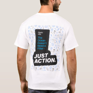 Camiseta Conciencia sobre la contaminación plástica en la c