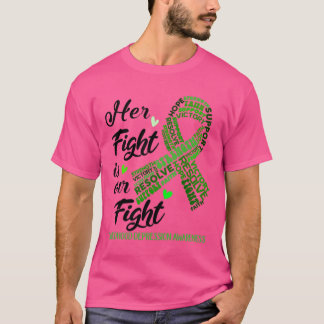 Camiseta Conciencia sobre la depresión infantil Su lucha es