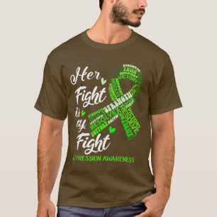 Camiseta Conciencia sobre la depresión Su lucha es mi lucha