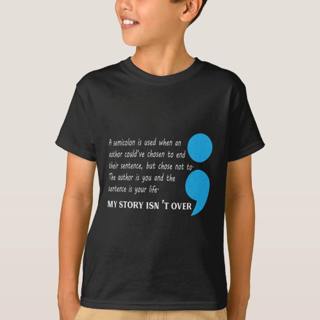 Camiseta Conciencia sobre la depresión suicida (Anverso)