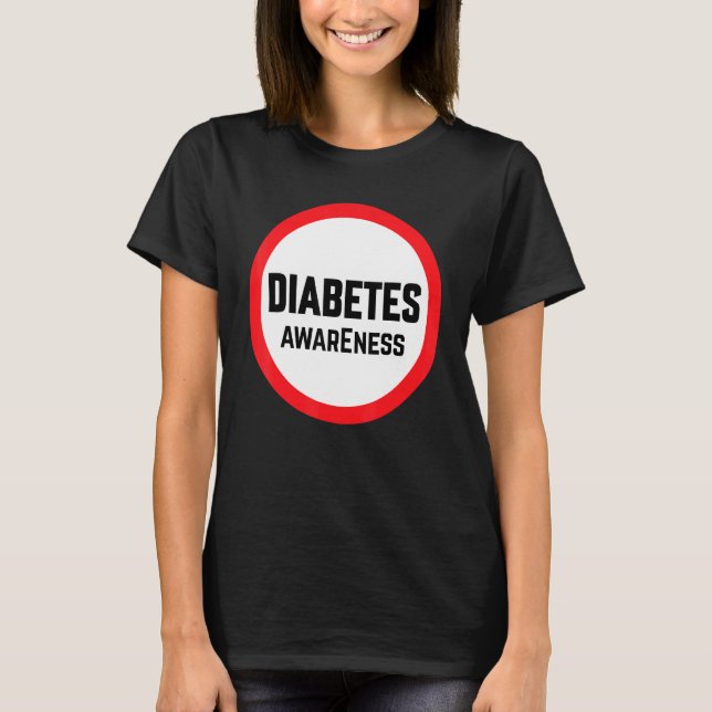 Camiseta Conciencia sobre la diabetes (Anverso)